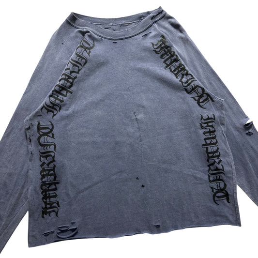 Distressed Script Long Sleeve